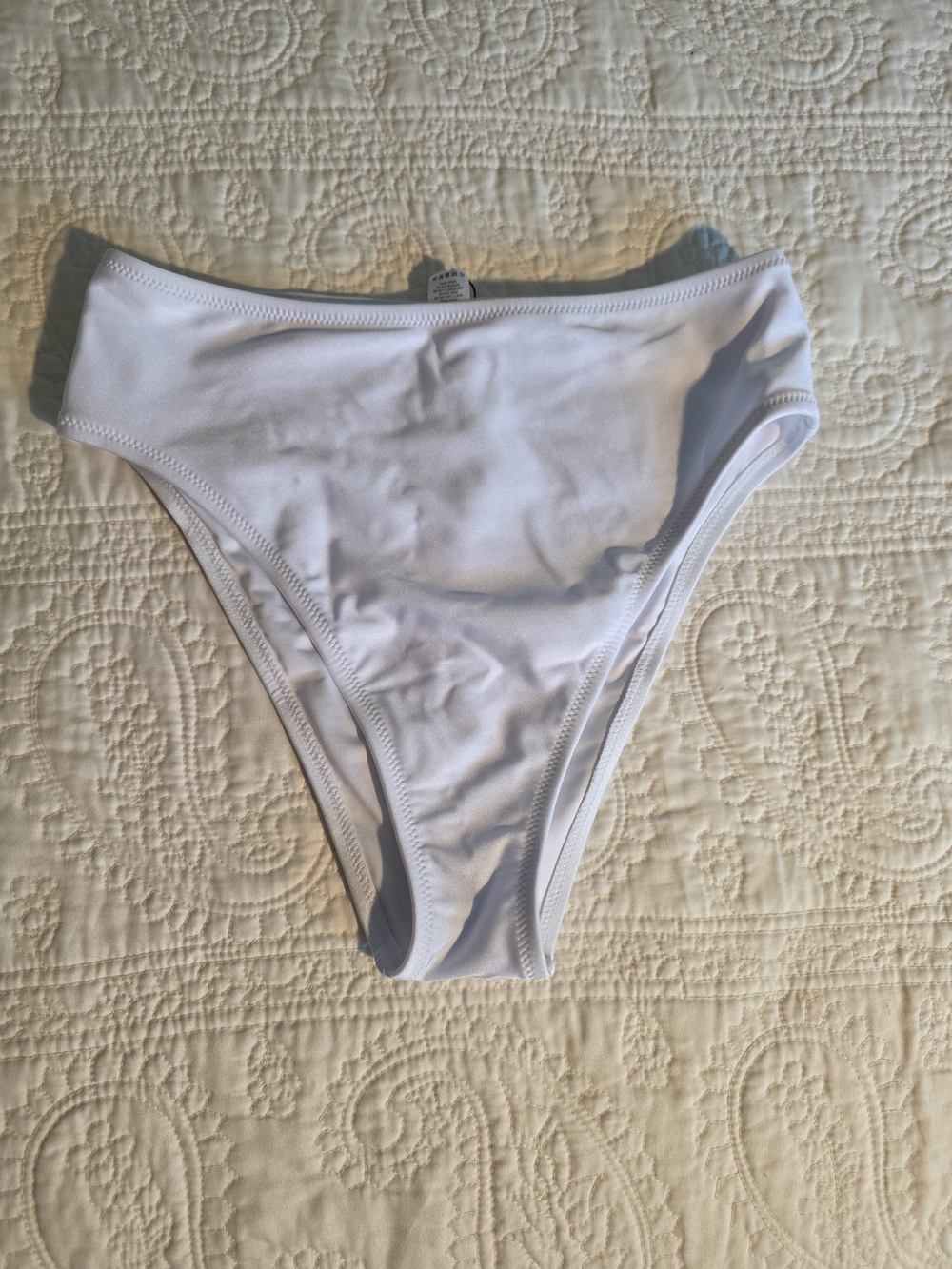 RELLECIGA White Shimmer Bikini Bottom